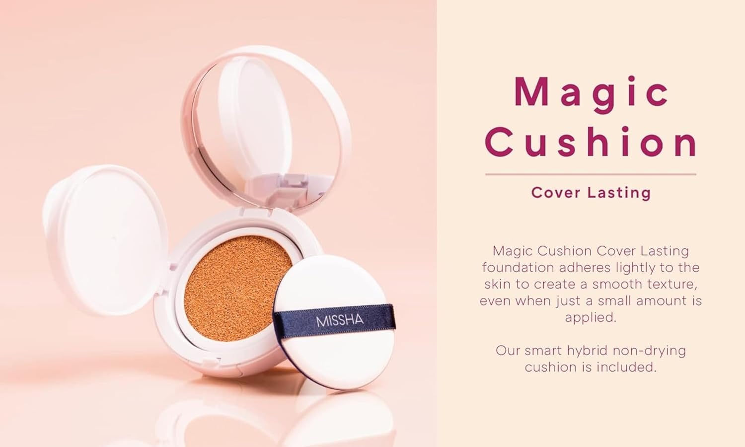 Missha Magic Cushion Cover Lasting - 2 Colors #21 Light Beige